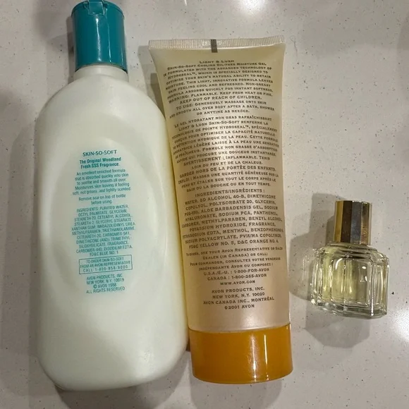 1980s 90s Vintage Avon Skin So Soft Lotion + cooling moisture gel + fragrance - Picture 3 of 3